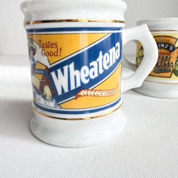 Vintage The Corner Store Mugs Set of 2 Wheatena and Heinz's Sweet Pickles - Picture 3 of 11